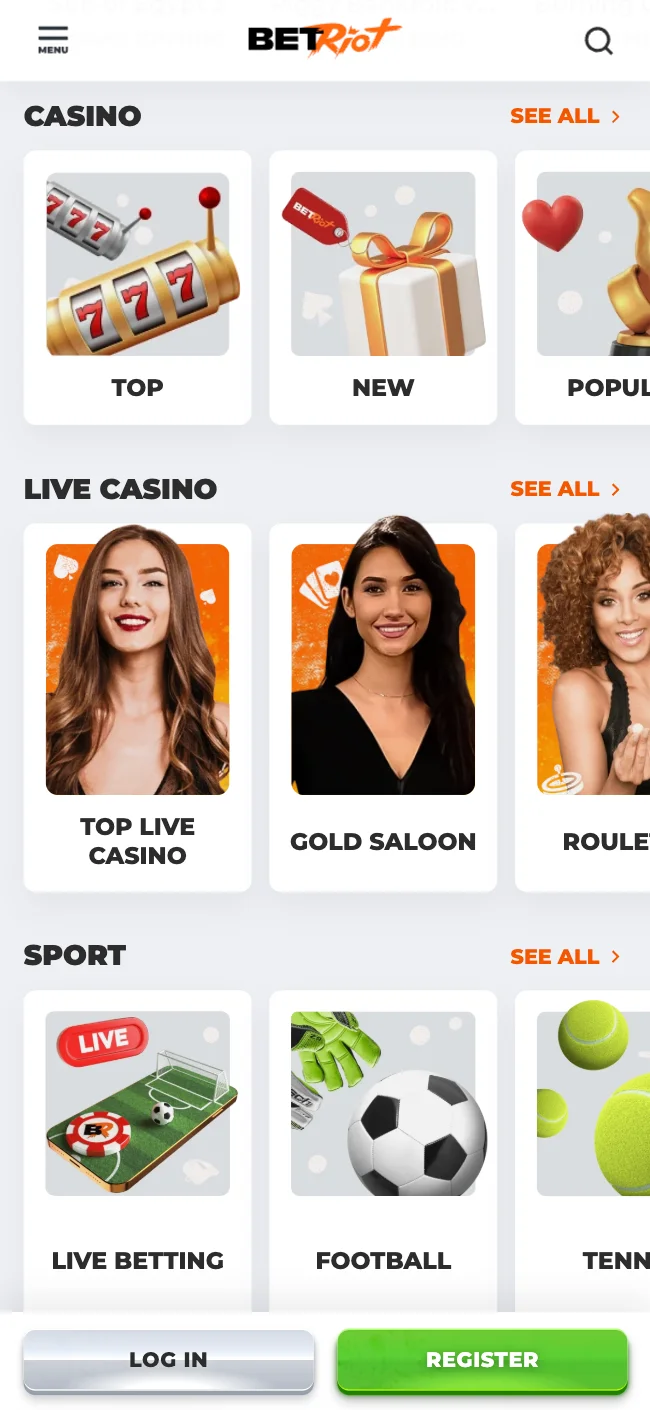 App de Betriot Casino